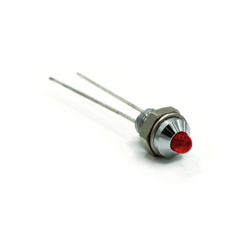 605 LED PMI 0.205" Red, Tintd, Diff, Protruding, 2 VDC, Ext Resist Req
