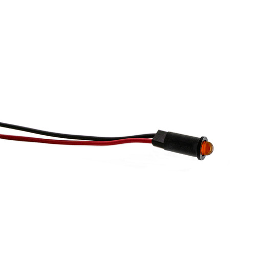 558 LED PMI 0.155-0.158" Orange, Tintd, Diff, 1.9 VDC, 14" Wire Leads, 26 AWG, Ext Resist Req