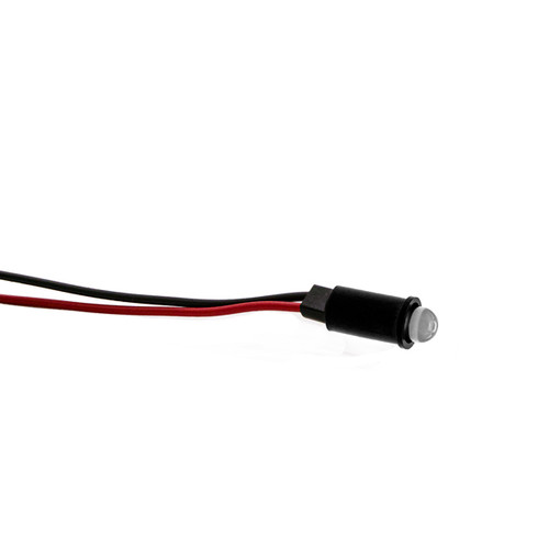 559 LED PMI 0.250" White, Non-Tintd, Non-Diff, 3.5 VDC, 6" PVC-Free Wire Leads, 24 AWG, Ext Resist Req