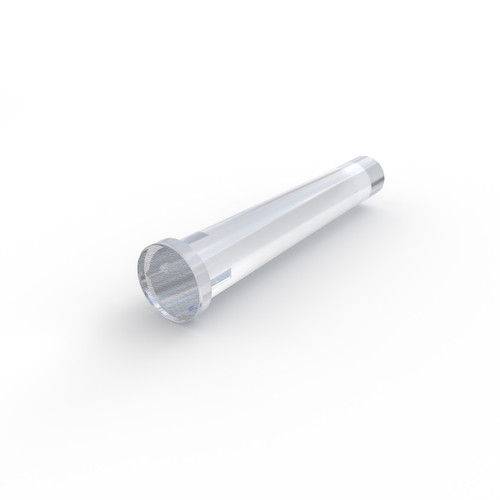 515 Optopipe® Light Pipe, Single VPM 3mm Rnd Flat Diff Lens, Press-fit, 0.600" L