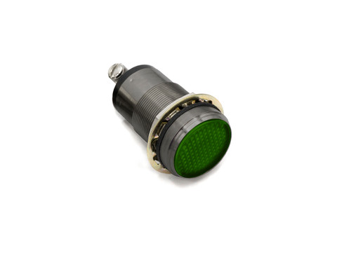 556 LED PMI C1D2 1" Flat Green, 72 VDC Black Nickel