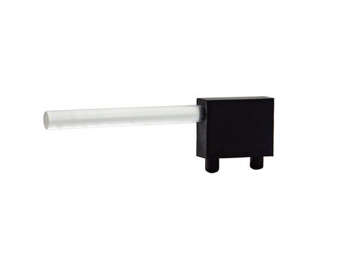 515 Optopipe® Light Pipe, Single 3mm Right Angle w Shield .300" CL to PCB x 1.181" L - PF