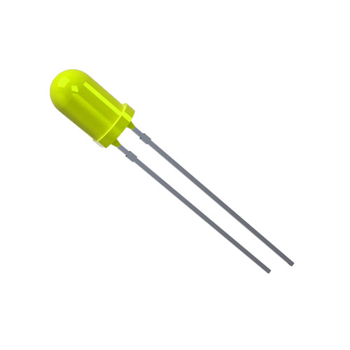 521 Series 5.0mm Yellow  585nm  29mcd  50 Deg Discrete LED Lamp