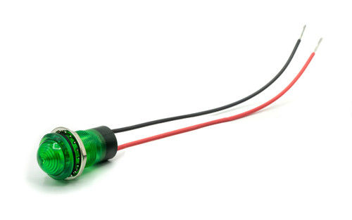 657 LED PMI 0.687" Domed, Green, Tintd, Diff, 12 VDC, Watertight