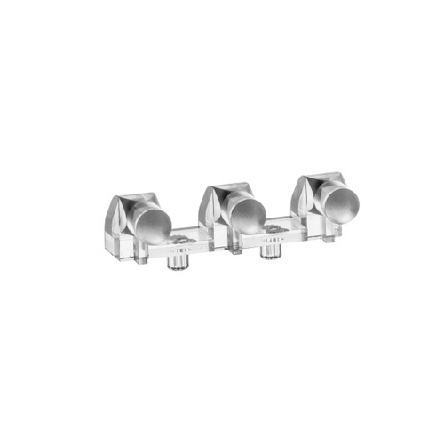 515 Optopipe® Light Pipe, 3 Array 4.83mm Rnd Convex Diff Lens, Press-fit