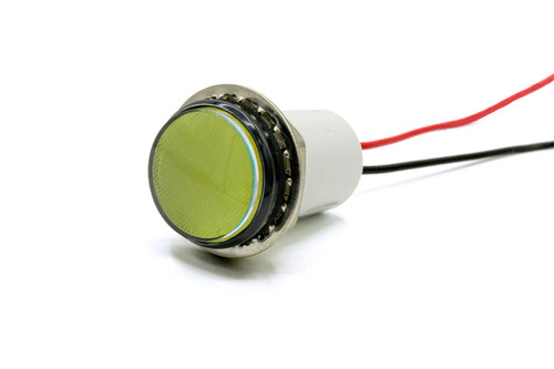557 LED PMI 0.687" Flat, Yellow, 5 VDC, Watertight