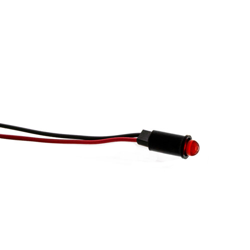 559 LED PMI 0.250" Red, Tintd, Diff, 2.1 VDC, 14" PVC-Free Wire Leads, 24 AWG, Ext Resist Req