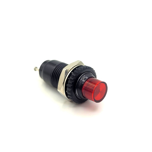 249 LED PMI 0.375" Cylindrical Red, 14 VDC
