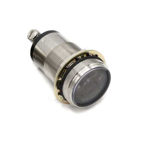 556 LED PMI Daylight Viewable 1" Flat Red, 12 VDC