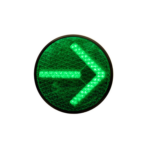 Arrow 12" 120V ITE Green Clear Lens Stripped & Tinned Wires Special Label