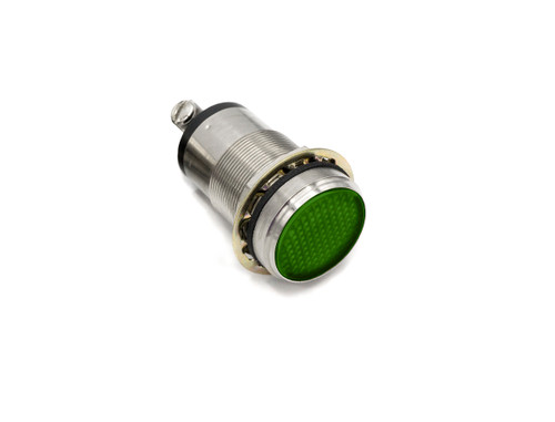 556 LED PMI  1" Flat Green, 230 VAC