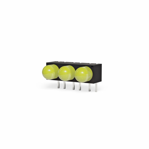 DISCONTINUED | 550 Series 5 mm CBI Y 590 nm R/A Square-Back Tri-Block