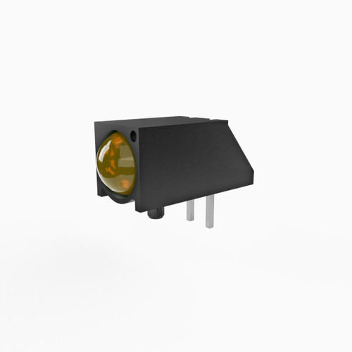 550 Series 5 mm CBI Amber Tinted Non-Diffused Backlight Housing with Pin