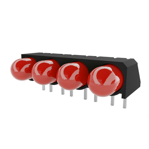 DISCONTINUED | 550 Series 5 mm CBI R 34 mcd Slope-back Quad-Block