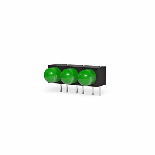 DISCONTINUED | 550 Series 5 mm CBI G 10 mcd R/A Square-Back Tri-Block