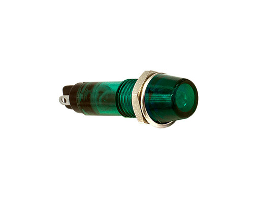 677 LED PMI 0.283" Green, 6 VDC, Solder Trmls