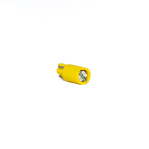 586 LED Bulb Single Non-Polarized  T 1-3/4 Wedge Yellow 6V