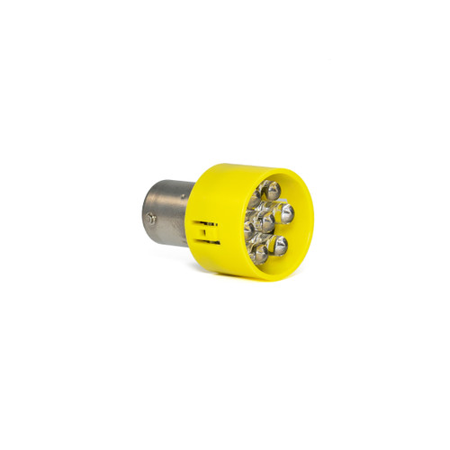 586 Cluster Based LED 15mm Bayonet (BA15s) Yellow 28V
