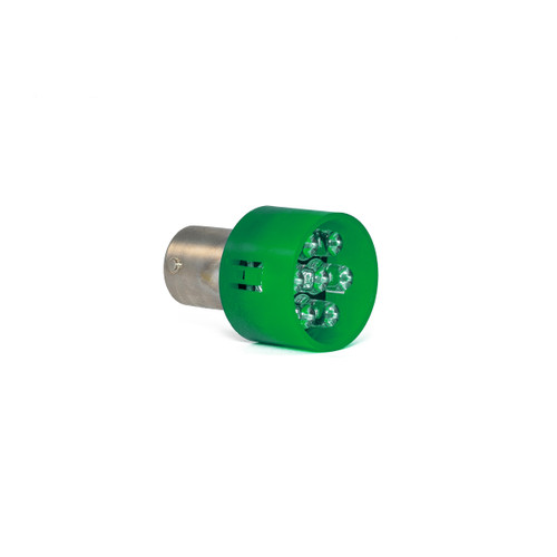 586 Cluster Based LED 15mm Bayonet (BA15s) Green 28V