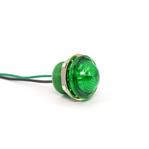 658 LED PMI 1", DOME, GREEN, 8-60VDC