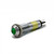 609 LED PMI 0.374" Green, Protruding, 12 VDC, Chrome