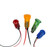 655 LED PMI 0.500" Flat, Yellow, Snap-in, 12 VDC, 6" Wire Leads, 18 AWG