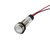 656 LED PMI 0.500" Flat, White, 230 VAC, 6" Wire Leads, 18 AWG