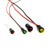 558 LED PMI 0.155-0.158" Yellow, Non-Tintd, Non-Diff, 1.9 VDC, 14" Wire Leads, 26 AWG, Ext Resist Req