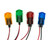 653 LED PMI 0.579" Flat, Green, Snap-in, 12 VDC