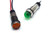 656 LED PMI 0.500" Flat, Red, 120 VAC/DC, 6" Wire Leads, 18 AWG
