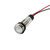 656 LED PMI 0.500" Flat, White, 120 VAC/DC, 6" Wire Leads, 18 AWG