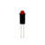 559 LED PMI 0.250" Red, Tintd, Diff, 12 VDC, Straight Leads