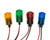 653 LED PMI 0.579" Flat, Yellow, Snap-in, 12 VDC