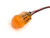 655 LED PMI 0.500" Domed, Yellow, Snap-in, 12 VDC, 6" Wire Leads, 26 AWG