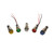656 LED PMI 0.500" Domed, Yellow, 12 VDC, QuickConnect Trmls