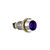DISCONTINUED 607 LED PMI 0.283" Blue, Recessed, 2 VDC, Straight Leads, Chrome, Ext Resist Req