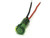 655 LED PMI 0.500" Flat, Green, Snap-in, 24 VDC, 6" Wire Leads, 18 AWG