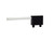 515 Optopipe® Light Pipe, Single 3mm Right Angle w Shield .300" CL to PCB x 1.181" L - PF