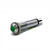 678 LED PMI 0.335" Green, Protruding, 12 VDC, Solder Trmls, Chrome Plated