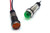 656 LED PMI 0.500" Flat, Blue, 120 VAC/DC, 6" Wire Leads, 18 AWG