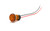 657 LED PMI 0.687" Flat, Orange, Tintd, Diff, 12 VDC, Watertight