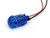 655 LED PMI 0.500" Domed, Blue, Snap-in, 12 VDC, 6" Wire Leads, 26 AWG