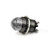 556 LED PMI C1D2 1" Domed Cyan, 12 VDC Black Nickel