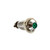 607 LED PMI 0.283" Green, Protruding, 3 VDC, Straight Leads, Chrome