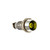 607 LED PMI 0.283" Yellow, Recessed, 2 VDC, Straight Leads, Chrome, Ext Resist Req