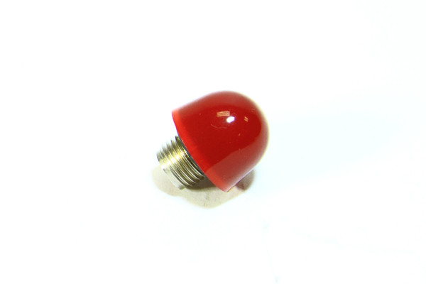 137 Series Lens Cap Stovepipe Transparent Red - Dialight Signals