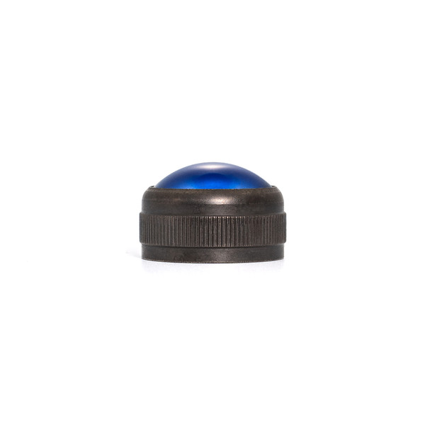 378 Series Lens Cap Convex Transparent Blue - Dialight