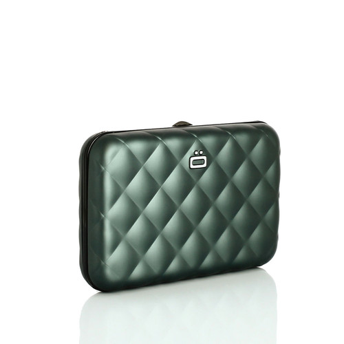 Ögon Design Quilted Button Smart Credit Card Case Aluminium