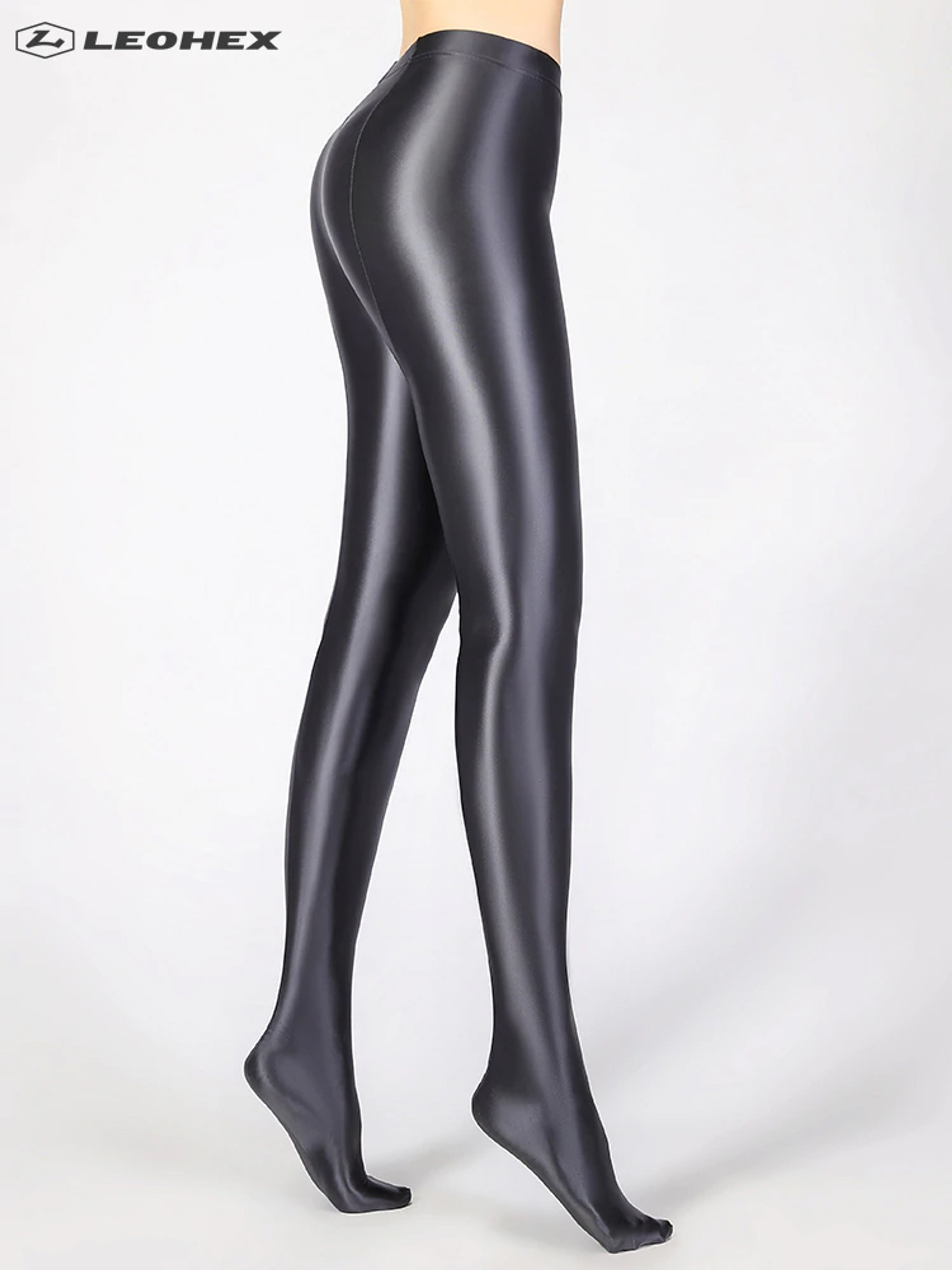 Leohex Glossy Spandex Leggings - Splashwear