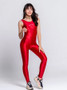 red spandex catsuit